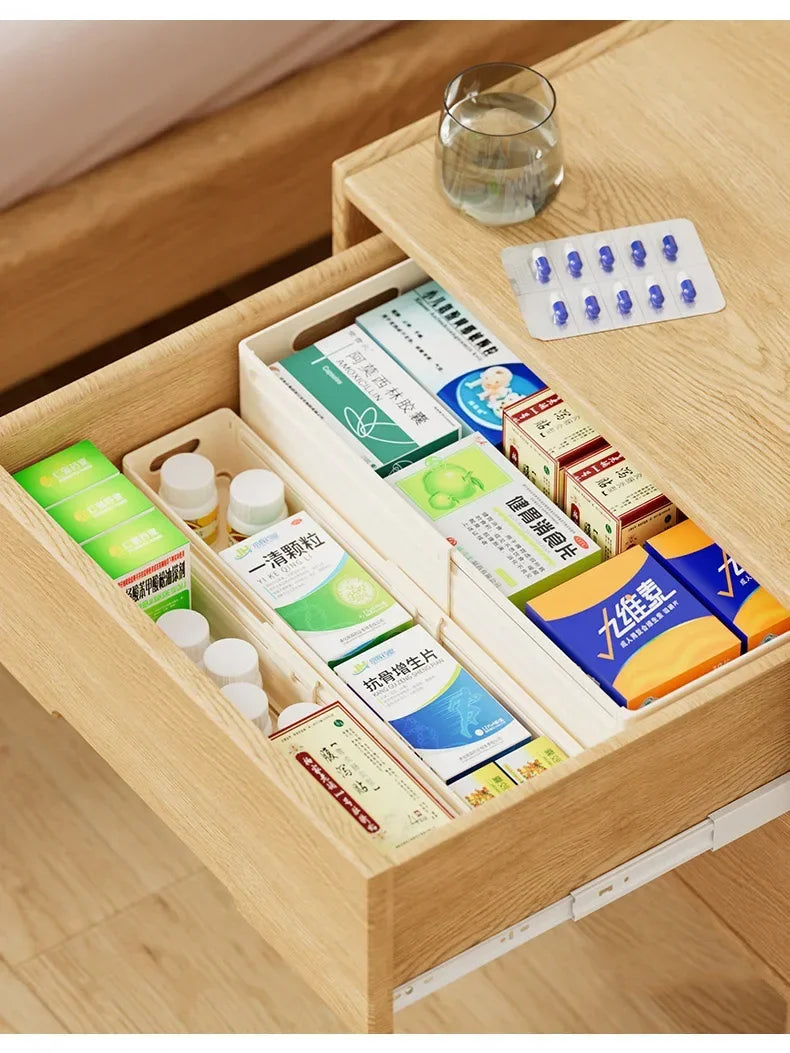 1pc Retractable Drawer Organizer Length Adjustable Cabinet