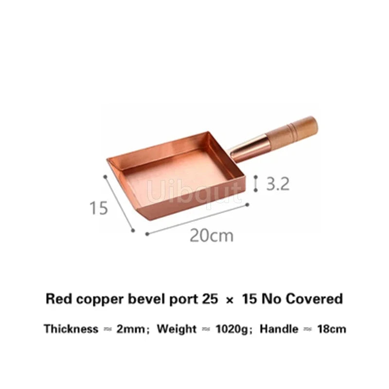 Brass Baking Tray Copper Frying Pan Square Pan