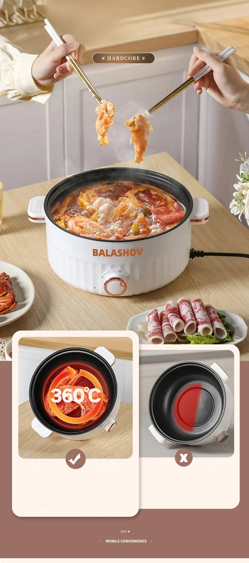 5l/3l Electric Rice Cooker Double Layer Pan Non-Stick