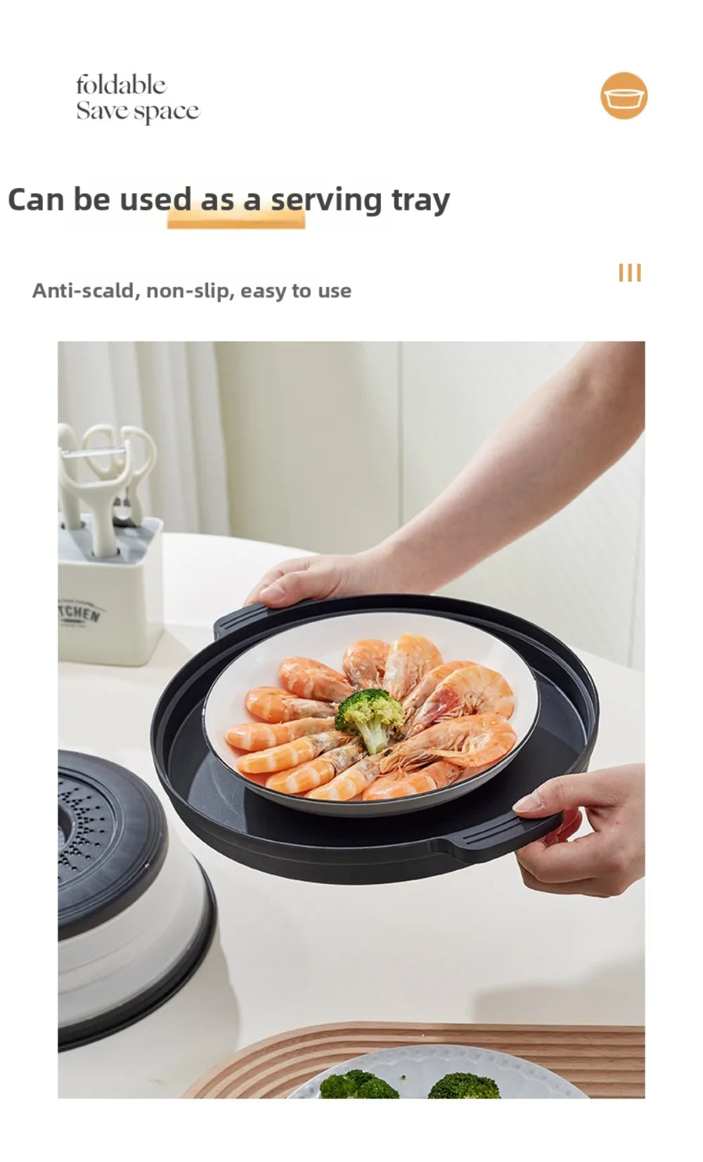 Silicone Microwave Splatter Cover Oil-Proof Splash-Proof