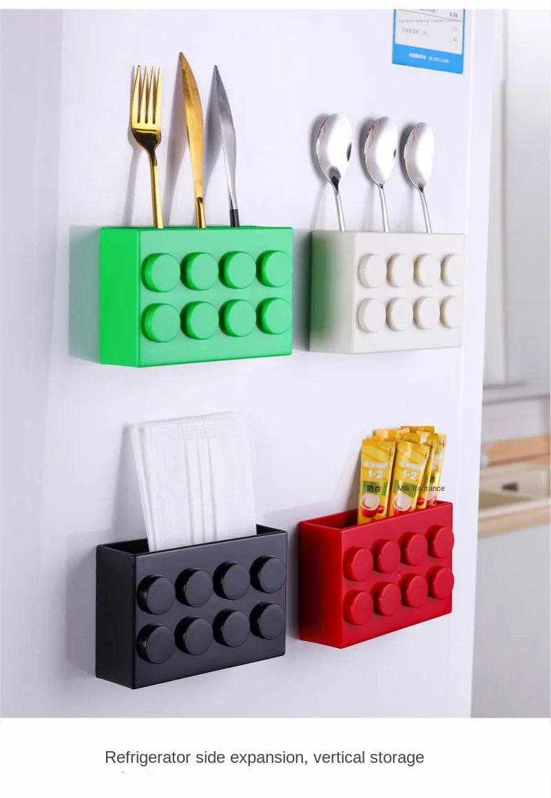Large Magnetic Fridge Organizer - Plastic Magnetic Storage