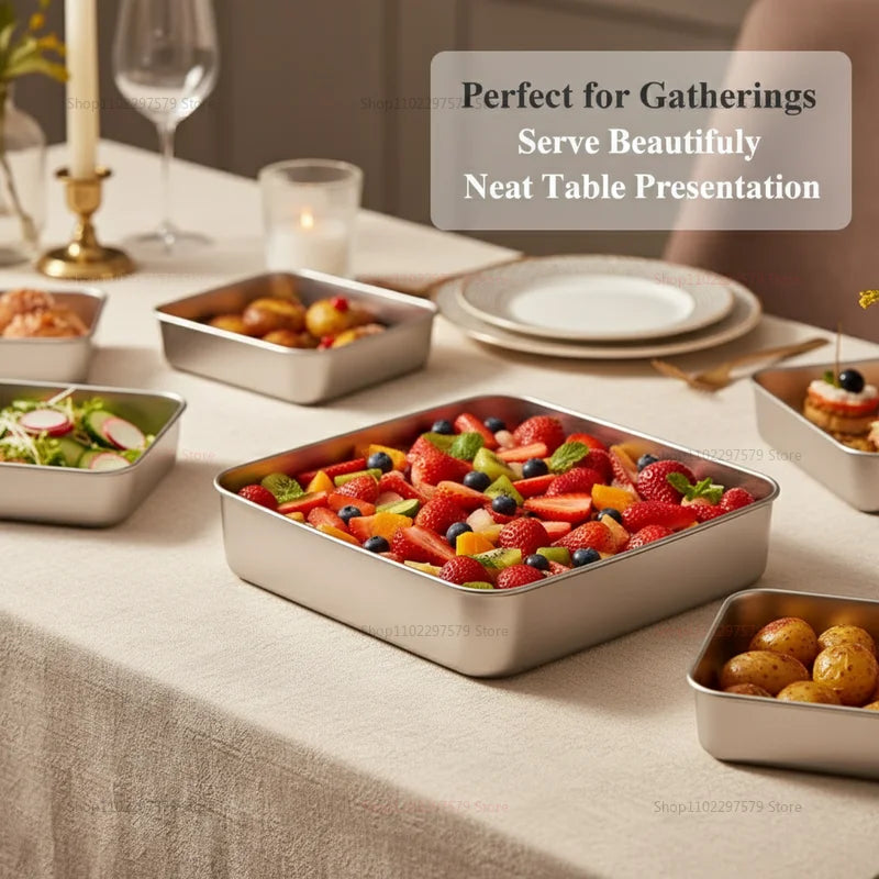 Stainless Steel Plate Lid Food Grade Thickened Food