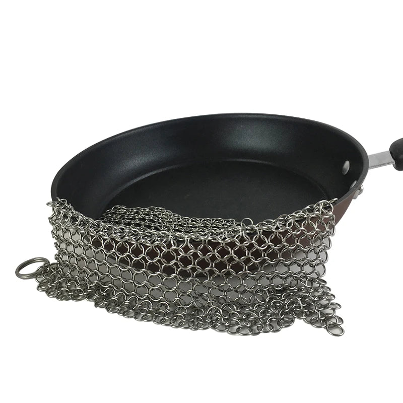 Cleaning Ring Stainless Steel Cleaner Chainmail Scrubber Reusable