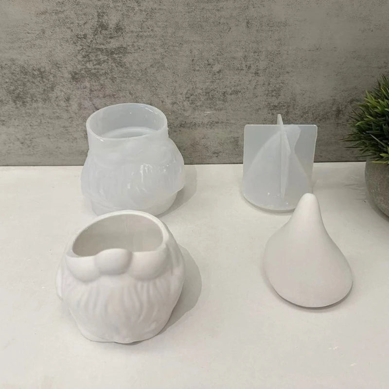 Santa Storage Jar Mould Jewelry Silicone Mold Gypsum