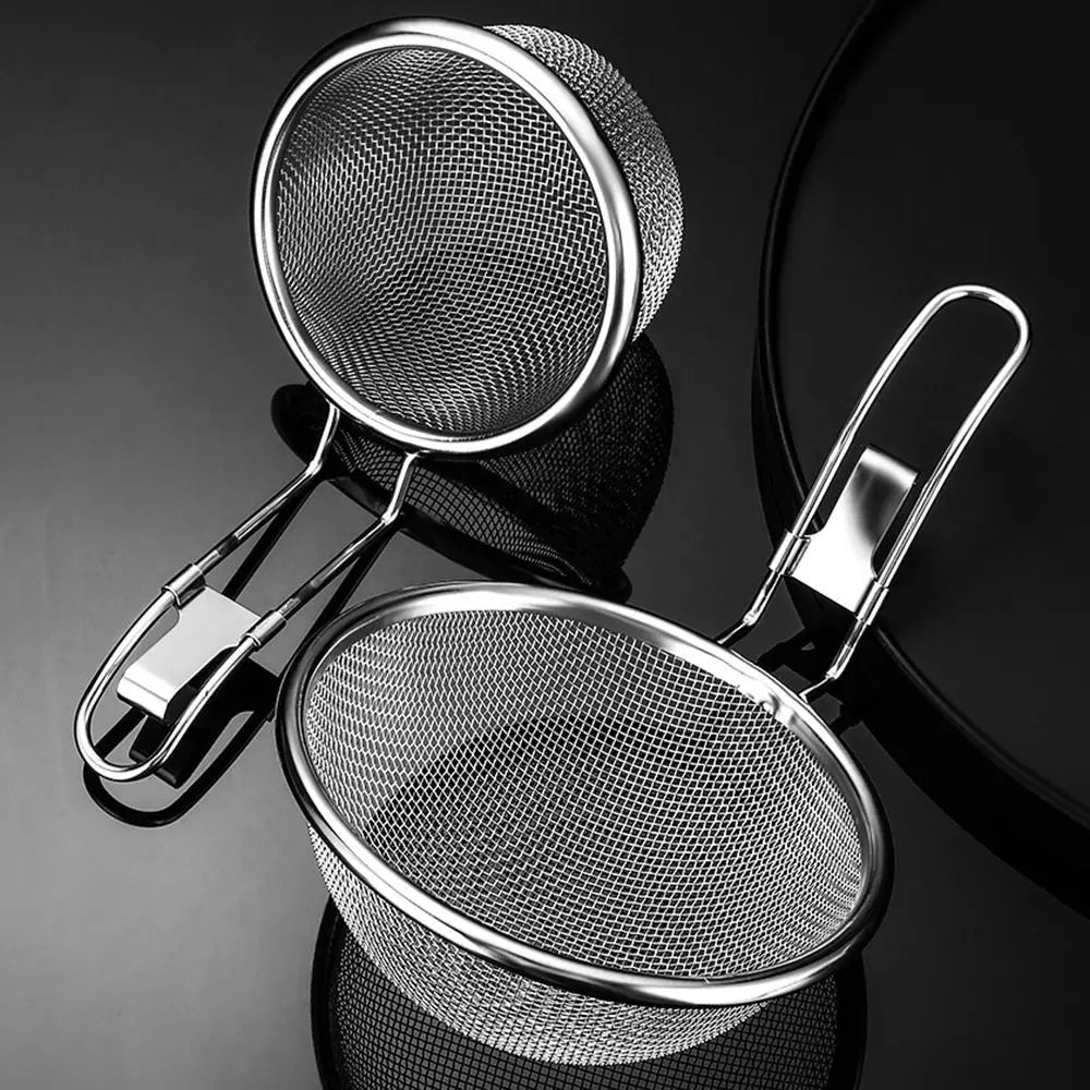 Cooking Utensils Mesh Strainer Spoon Long Handle Stainless