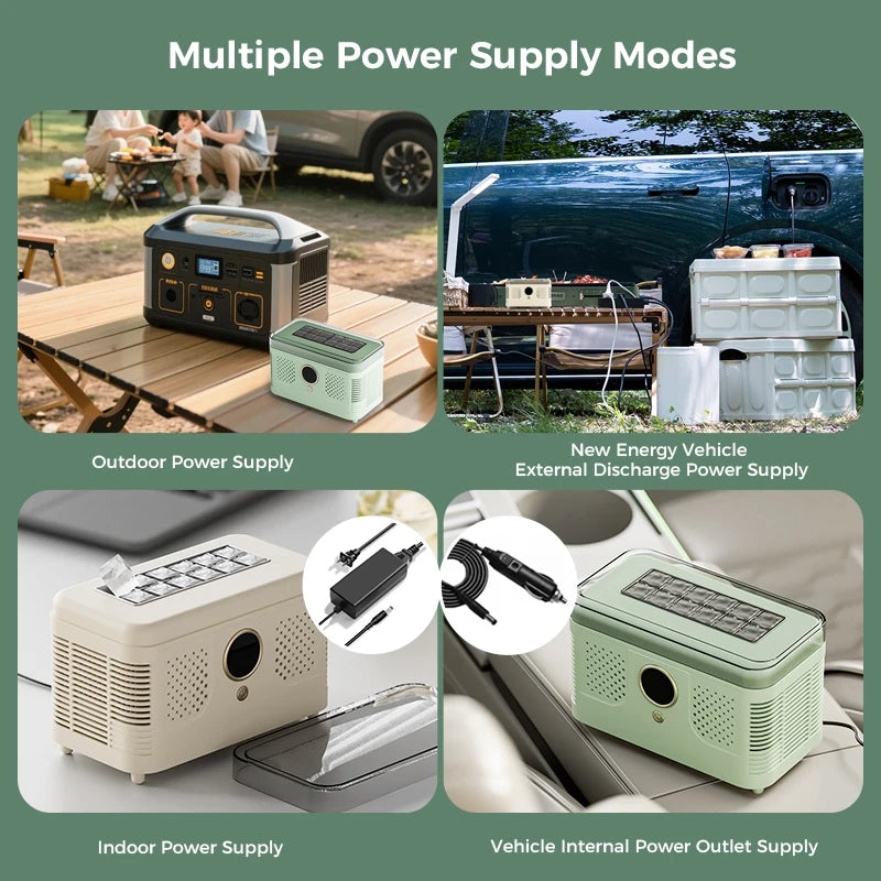 12v/220v Mini Ice Maker Car Dorm Office Camping