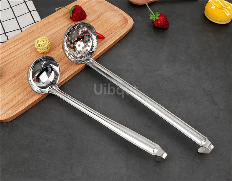 Stainless Steel Long Handle Ladle Serving Spoon Big