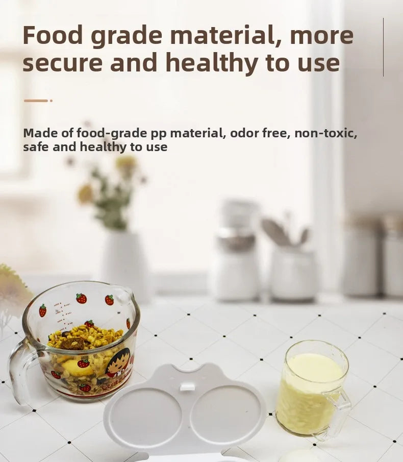Food Grades Plastic Microwave Cooking Eggs Steamer Convenient