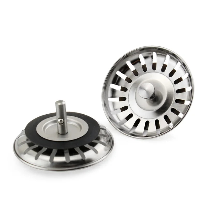 Sink Strainer Drains Filter Stainless Steel Stopper Waste