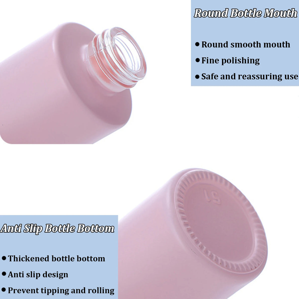 10pcs 30ml Dropper Bottles Macaron Colored Glass Container