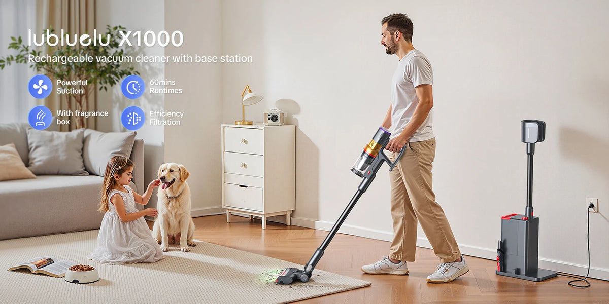 Lubluelu X1000 Vacuum Auto Empty Base Station 70kpa