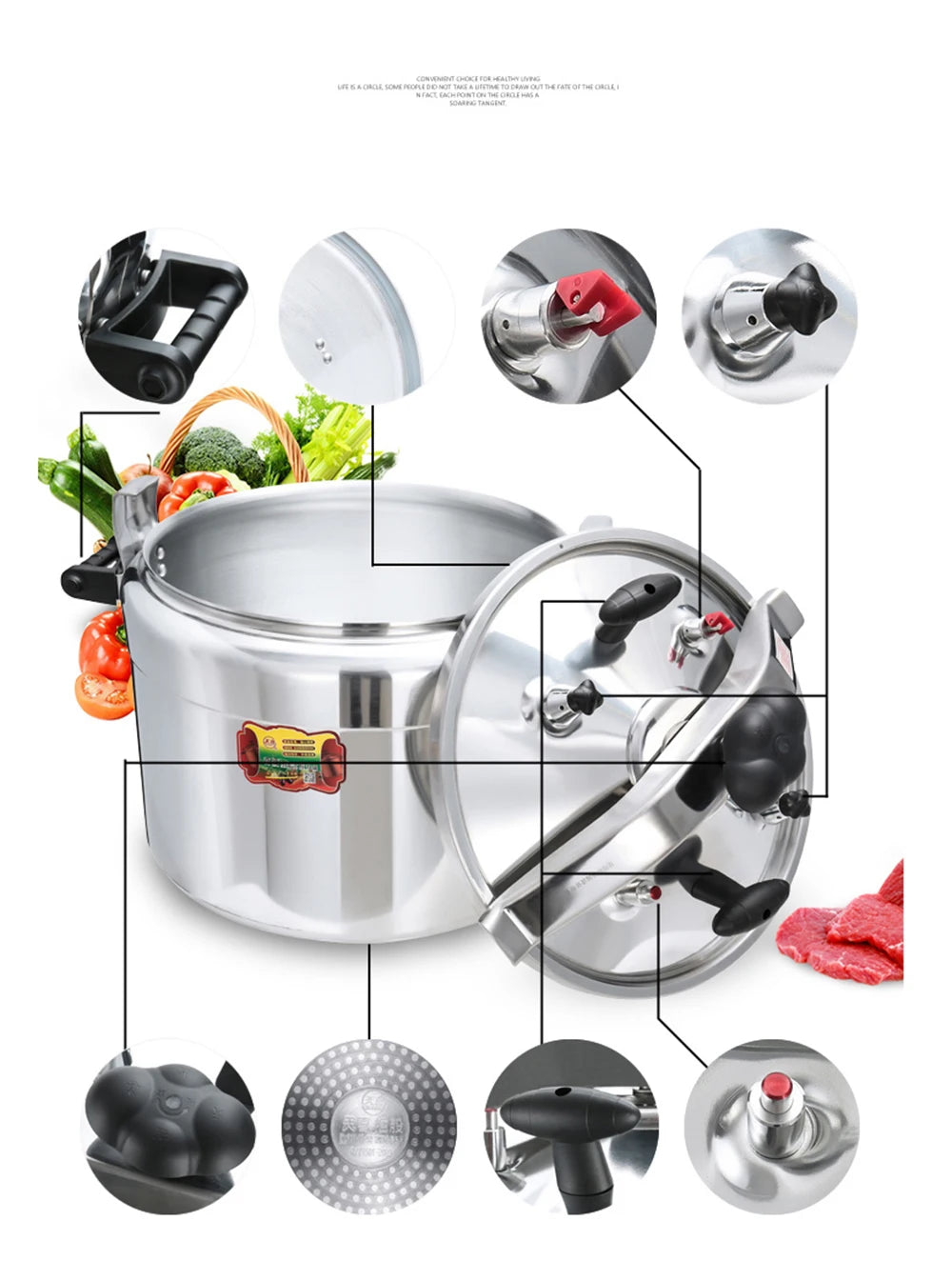 11-50l Commercial Thickened Pressure Cooker Thickened Large