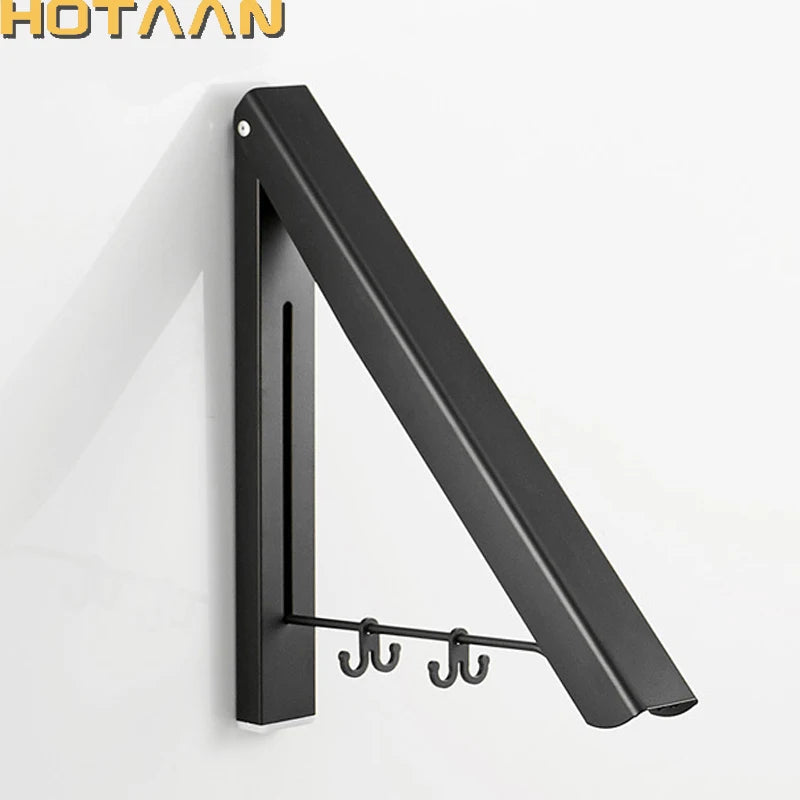 Wall Mounted Folding Clothes Drying Rack Aluminum Space