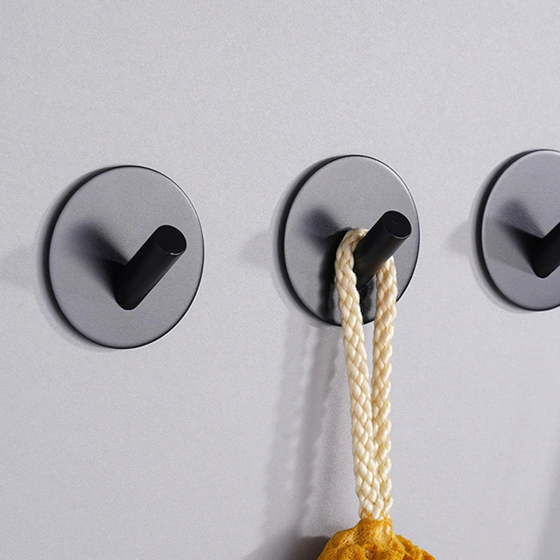 4pcs Waterproof Bathroom Robe Coat Towel Hanger Hooks
