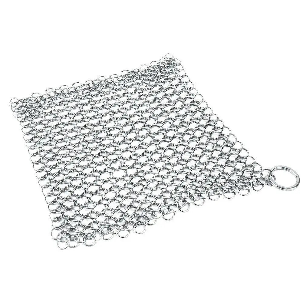 Cleaning Ring Stainless Steel Cleaner Chainmail Scrubber Brush