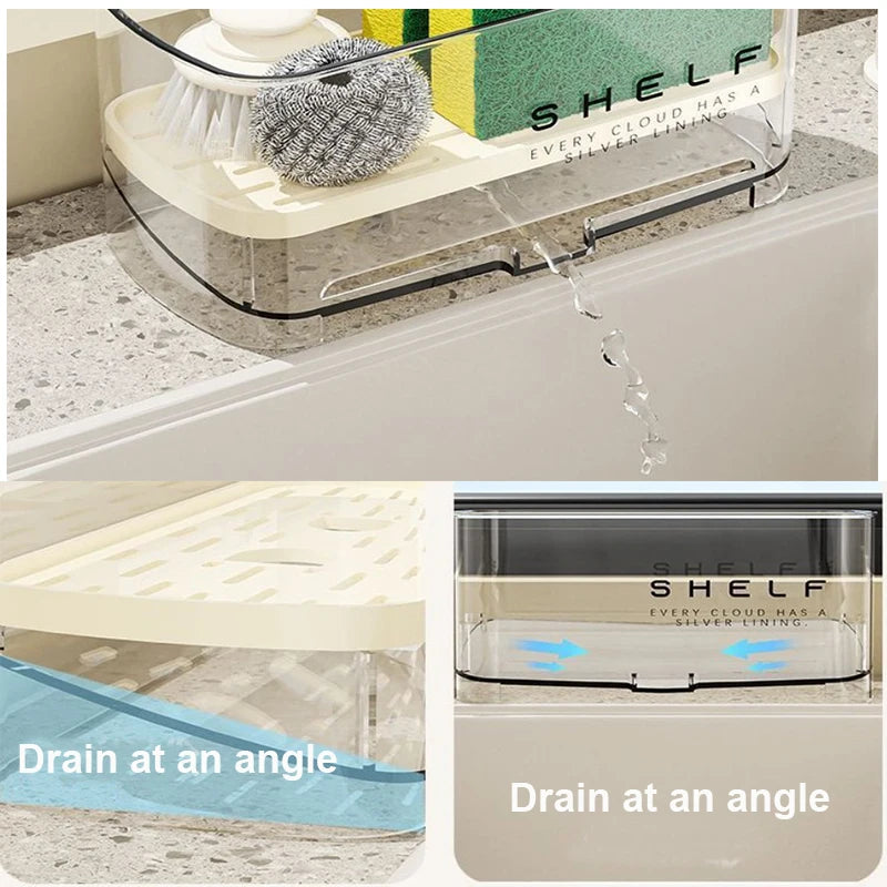 Organizer Sink Cleaning Storage Rack Drain Rack Sponge
