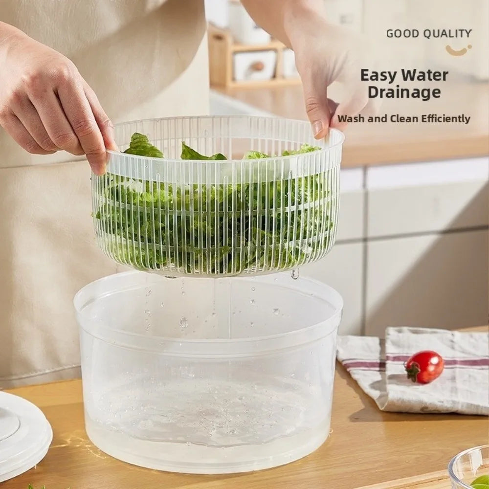White Vegetable Dehydrator Salad Spinner Dryer Fruit Lettuce