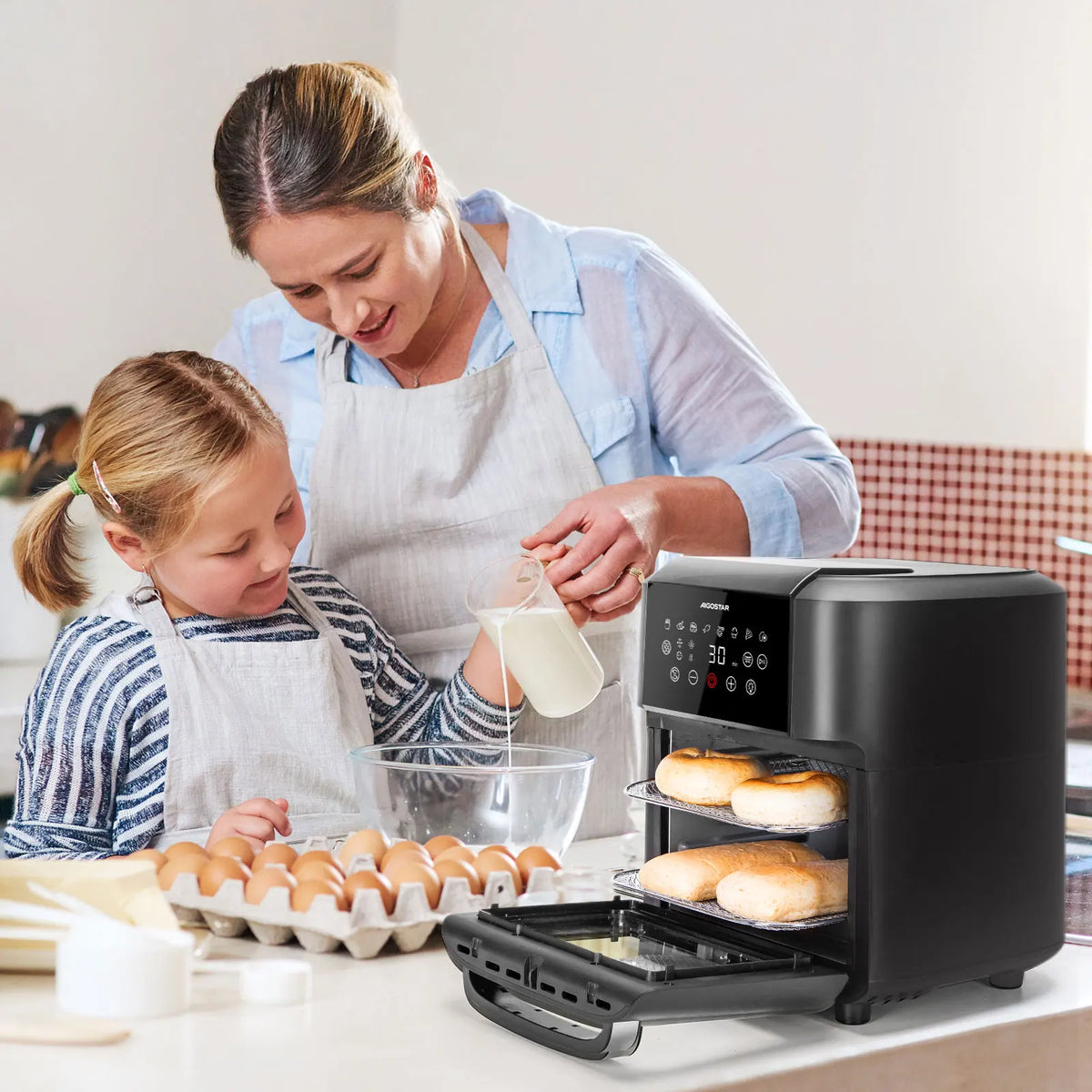 Aigostar Owen 12 Litre Air Fryer 1700w Led