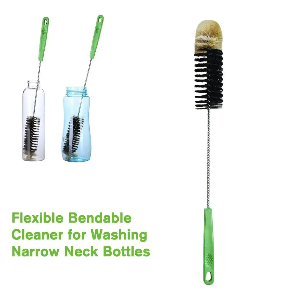 40cm Long Handle Water Bottle Brush Flexible Bendable