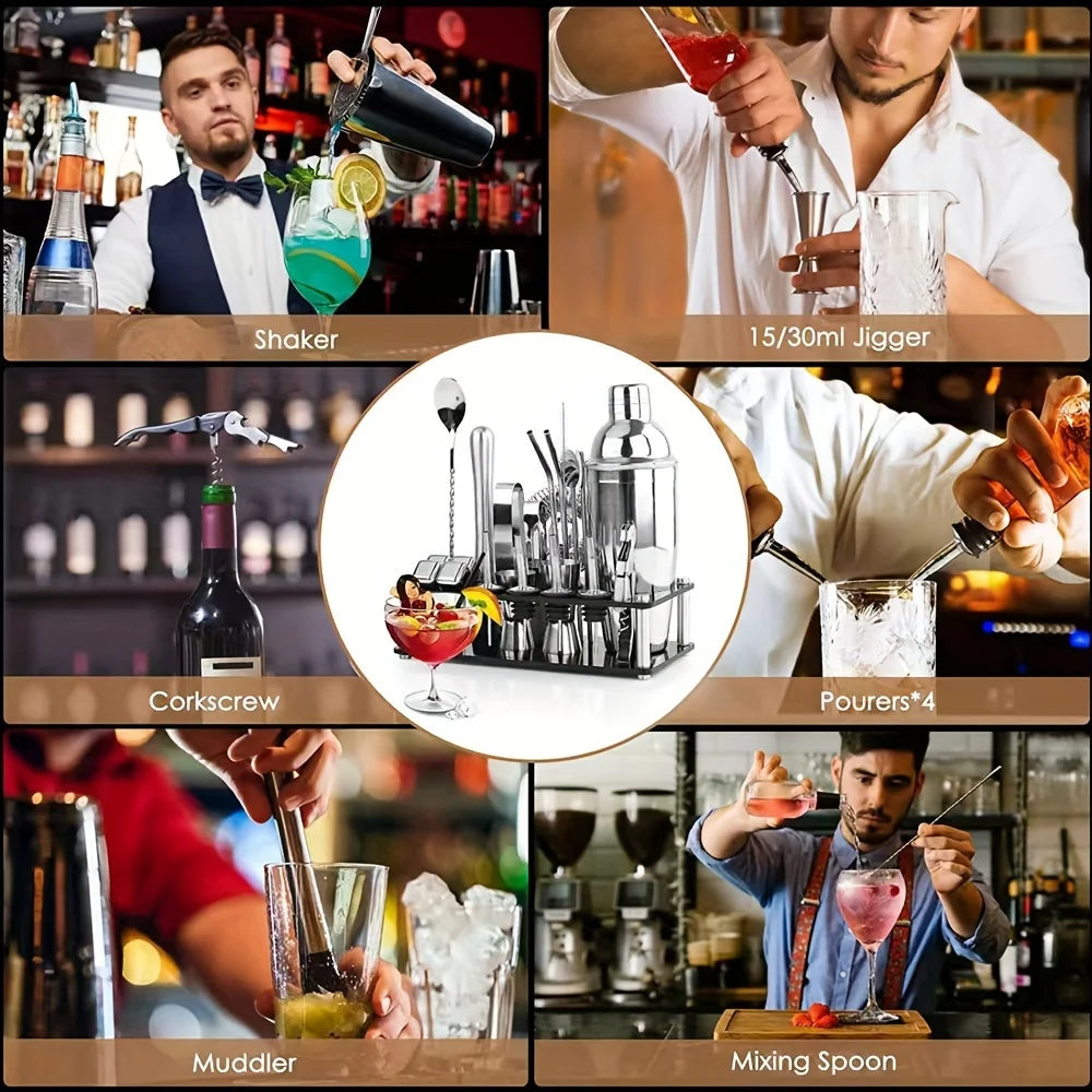 Professional Stainless Steel Cocktail Blender - Complete