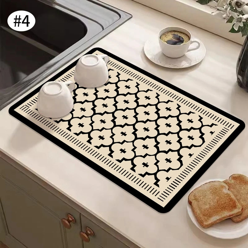 Dish Drying Mat Super Absorbent Draining Mat Large