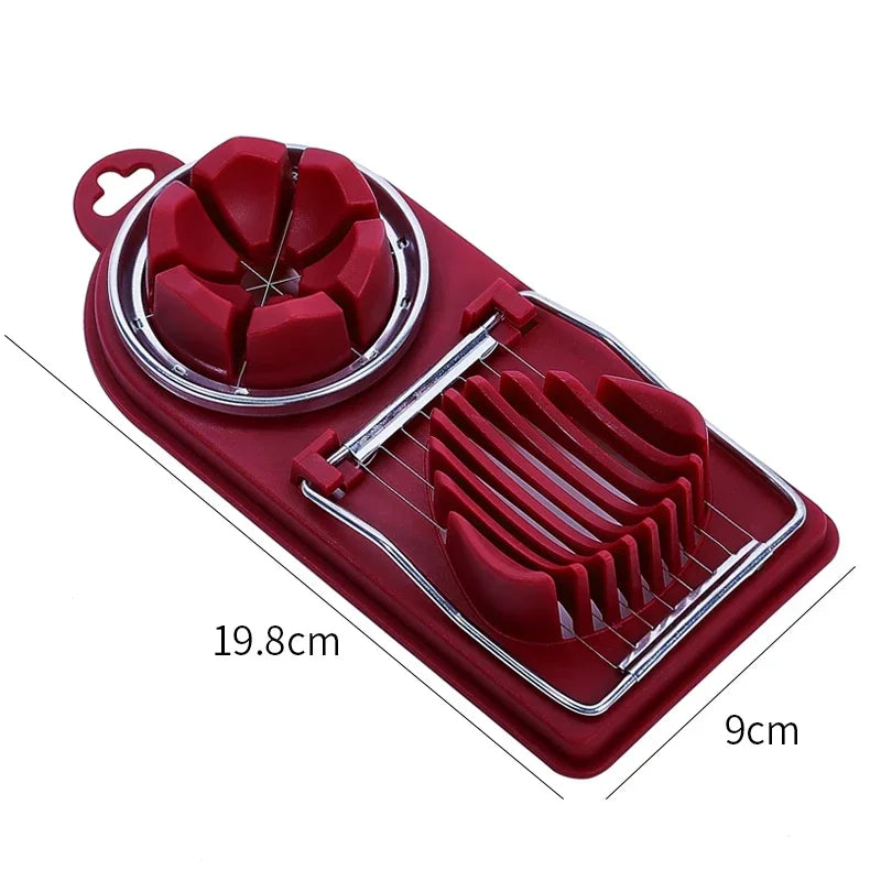Egg Cutter Stainless Steel Egg Slicer Sectioner Cutter