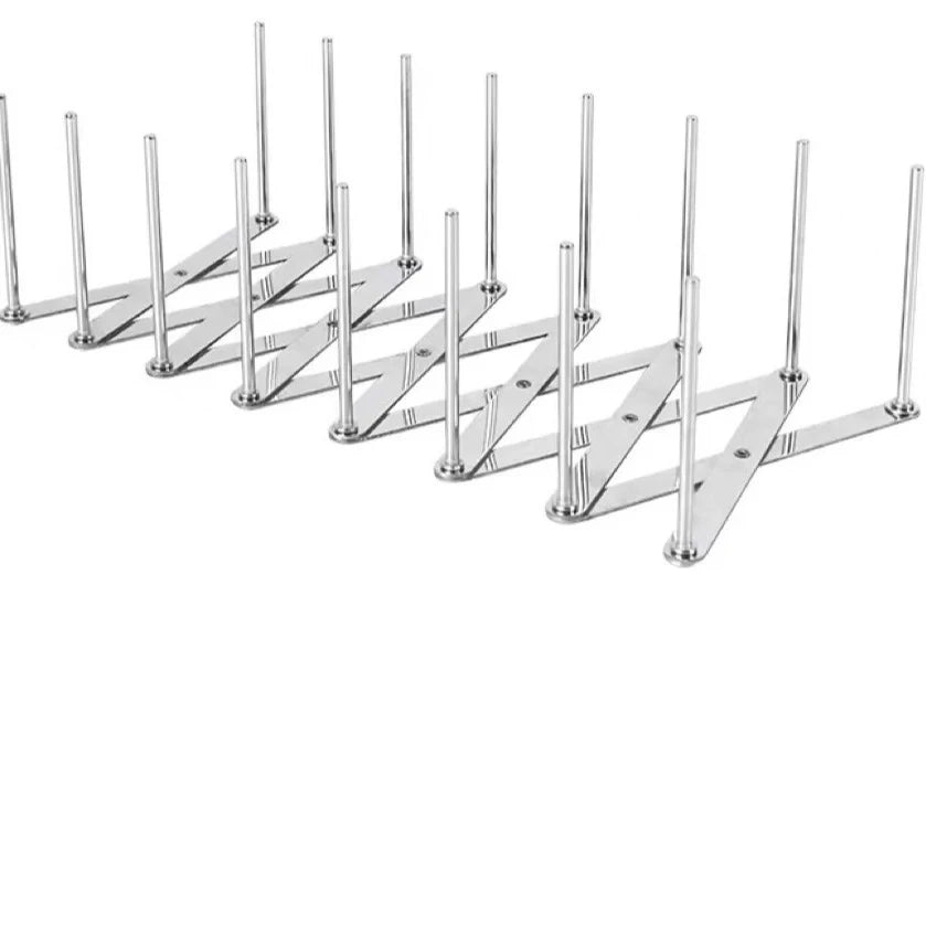 Stainless Steel Dish Rack - Adjustable Drainer Foldable