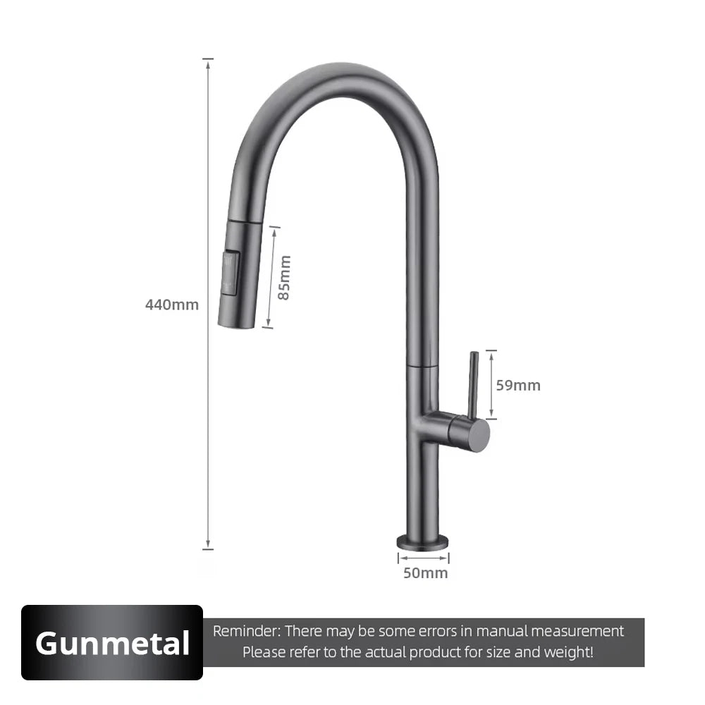 Brushed Rose Gold Faucet Pull Down Sprayer Handle