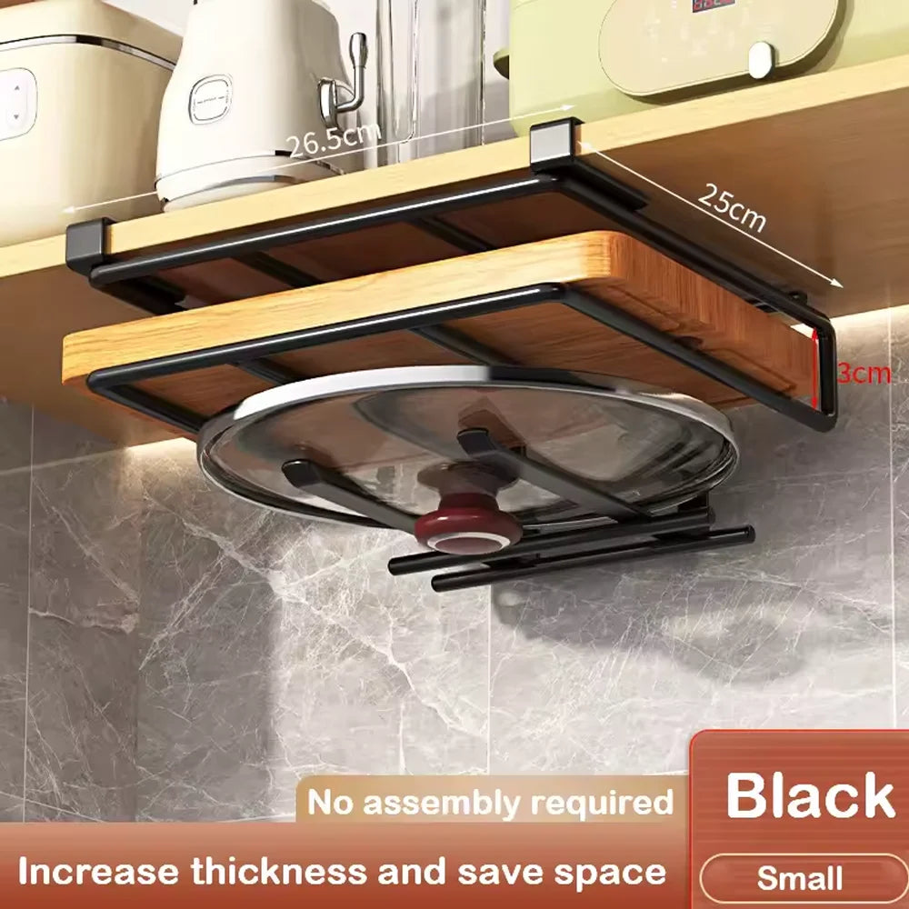 Space Saving Organizer Under Cabinet Hanging Rack Hooks