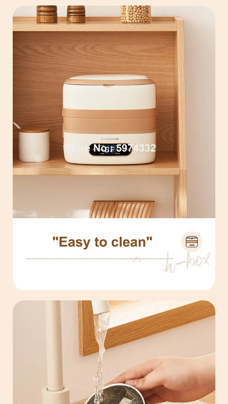 2l Smart Electric Lunch Box Heating Lunch Box