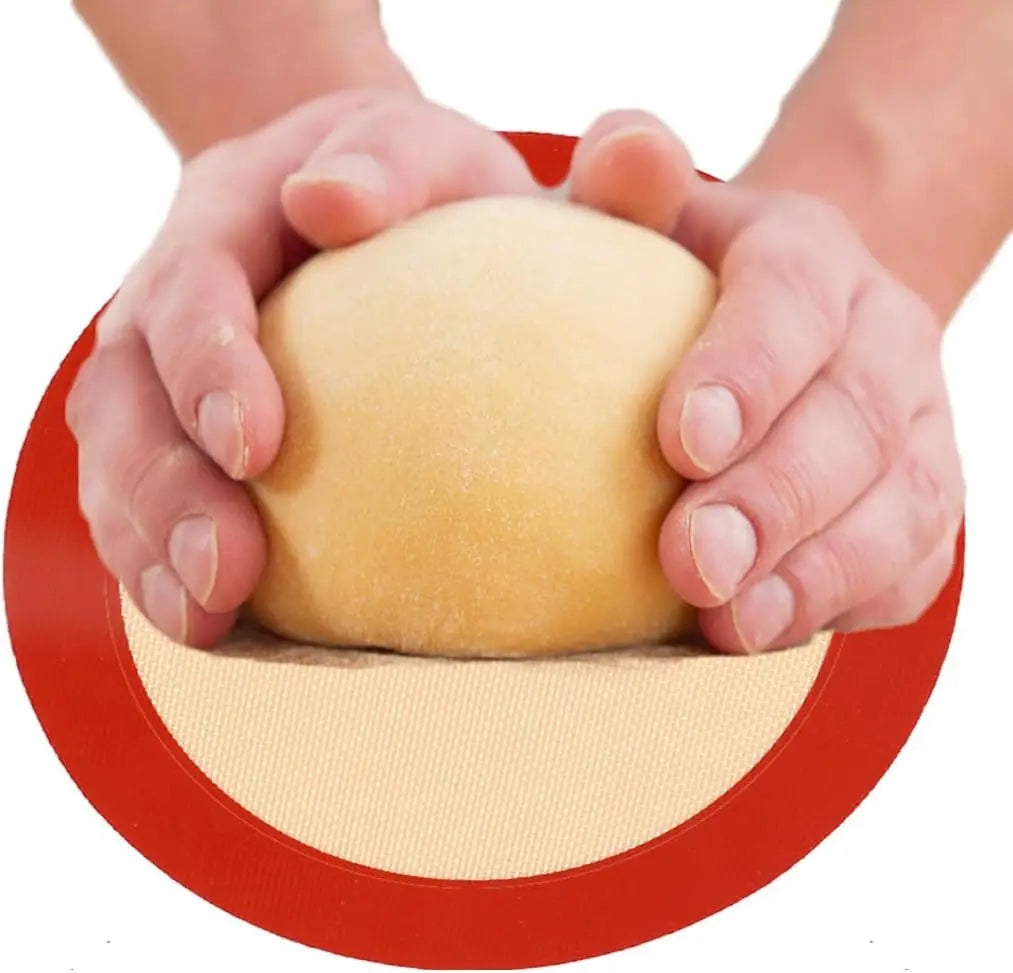 1/2pcs Round Silicone Baking Mat Non-Stick Reusable Sheet