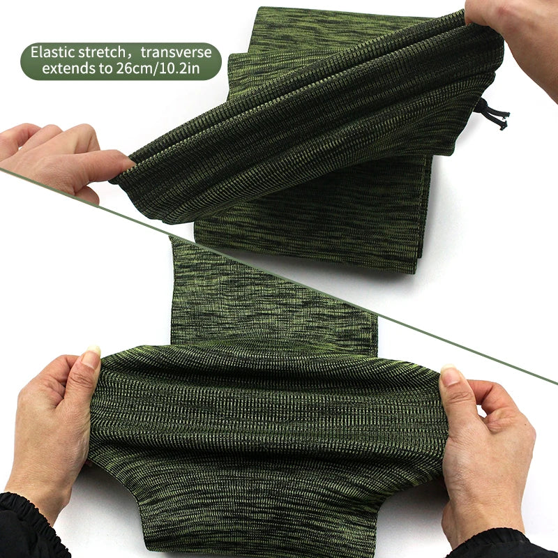 18pcs 55inch Elastic Tactical Storage Bag Dustproof Knitted