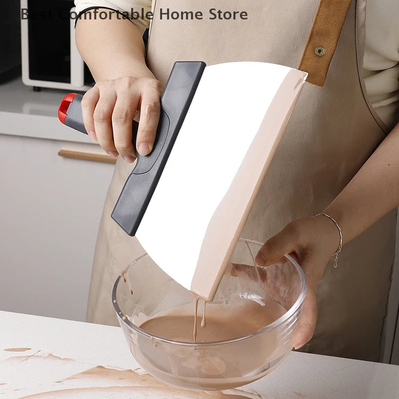 Coating Spatula Chocolate Scraper Stainless Steel Dough Scraper