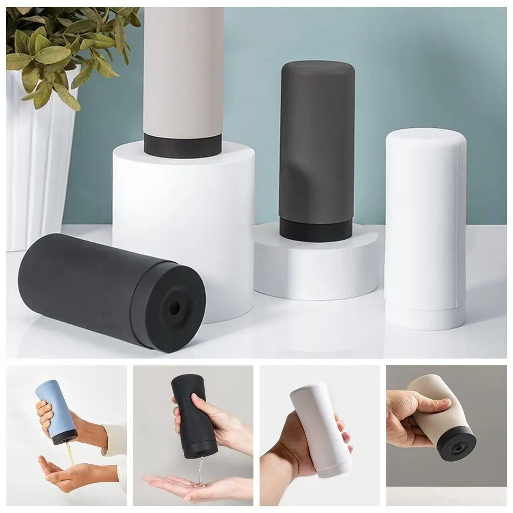 Shampoo Conditioner Dish Soap Dispenser Silicone Reusable Dish