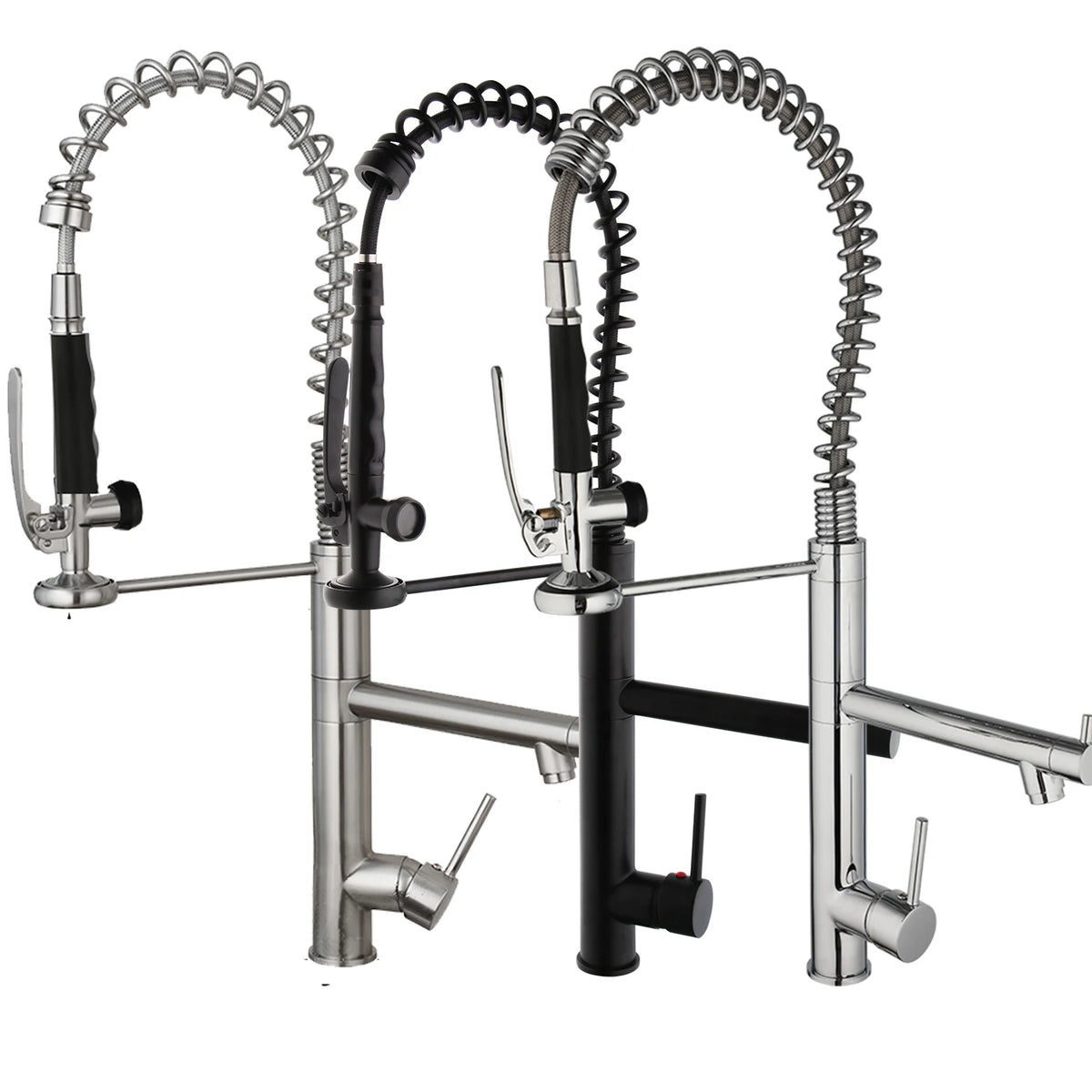 Kemaidi Brass Sink Faucet Spring Pull Down Faucets
