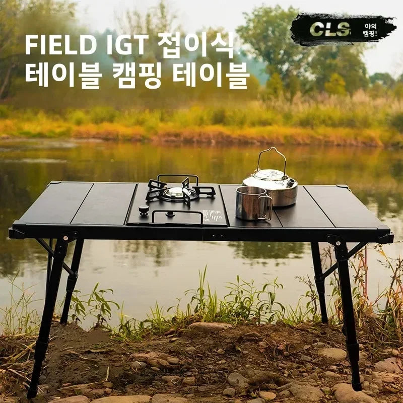 Igt Table Stove Camping Folding Removable Adjustable Height