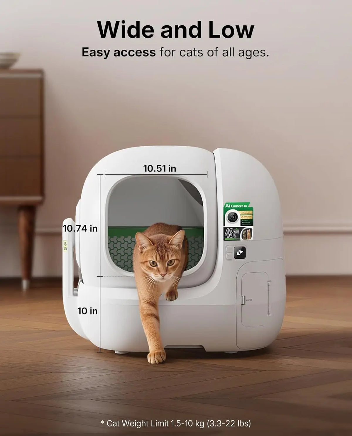 Purobot Max Pro Ai-Camera Self Cleaning Cat Litter