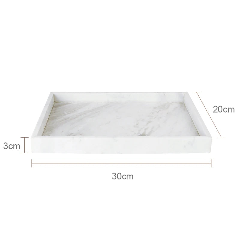 Volakos White Natural Marble Bathroom Soap Dispenser Soap