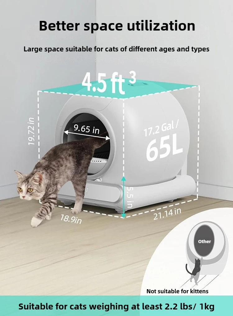 Automatic Smart Cat Litter Box Automatic Cleaning Deodorizing