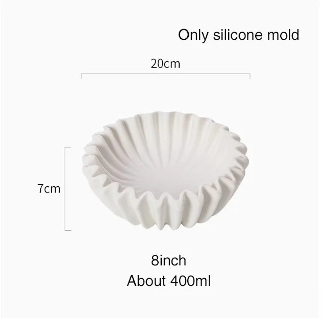 Silicone Mold Lotus Leaf Edge Bowl Diy Resin/Cement