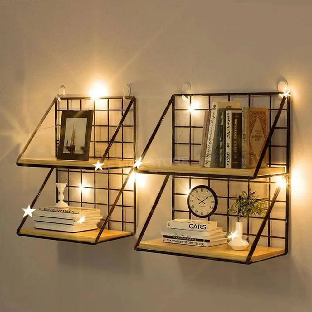 Spice Rack Hanging Wooden Spice Jar Storage Shelf