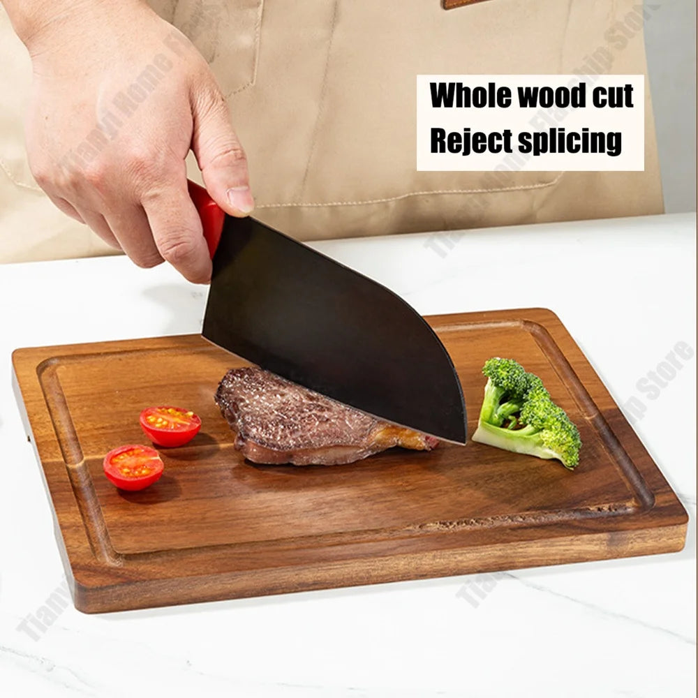 Acacia Wood Cutting Board Thickened Chopping Board Large