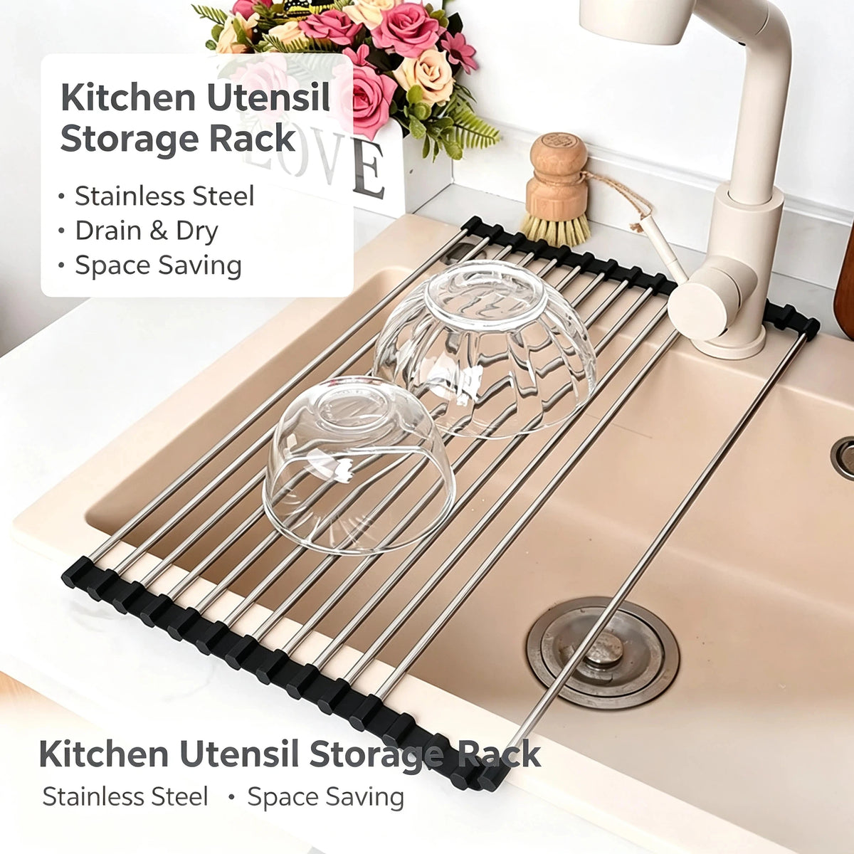 Dish Drain Storage Pack Dish Drying Racks Iron