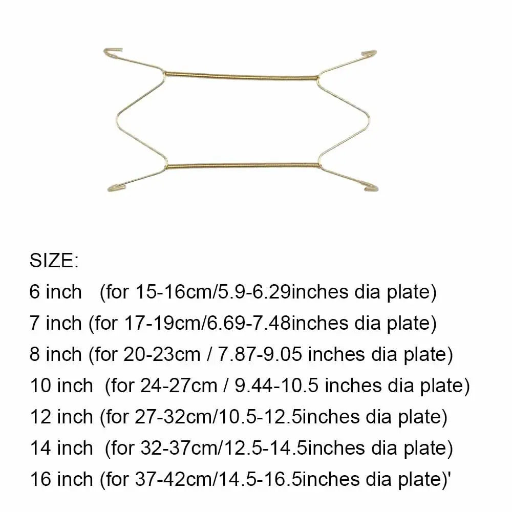 6/7/8/10/12/14/16 Inch Art Invisible Hook Fixed Dish Decoration