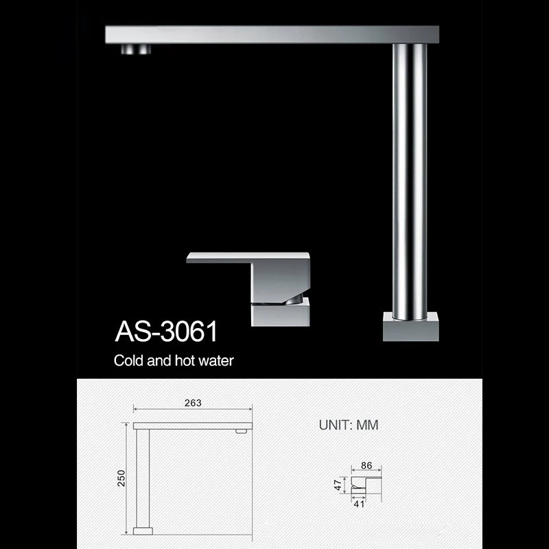 Asras Sink Faucet 304 Stainless Steel Lifting Faucet