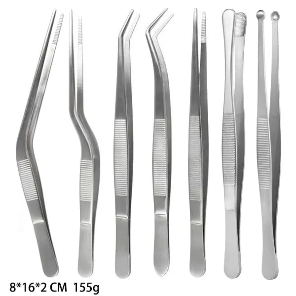 Stainless Steel Plating Tongs Pro Chef Serving Tongs