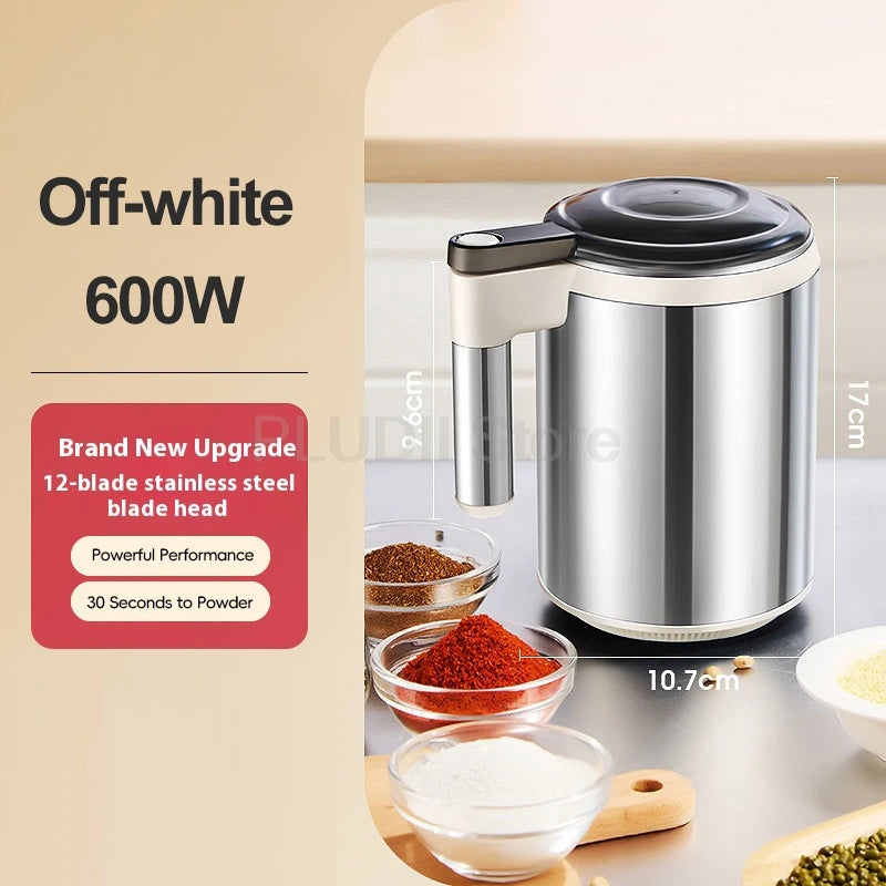 220v Electric Grinder 600w Stainless Steel Grinder Grains