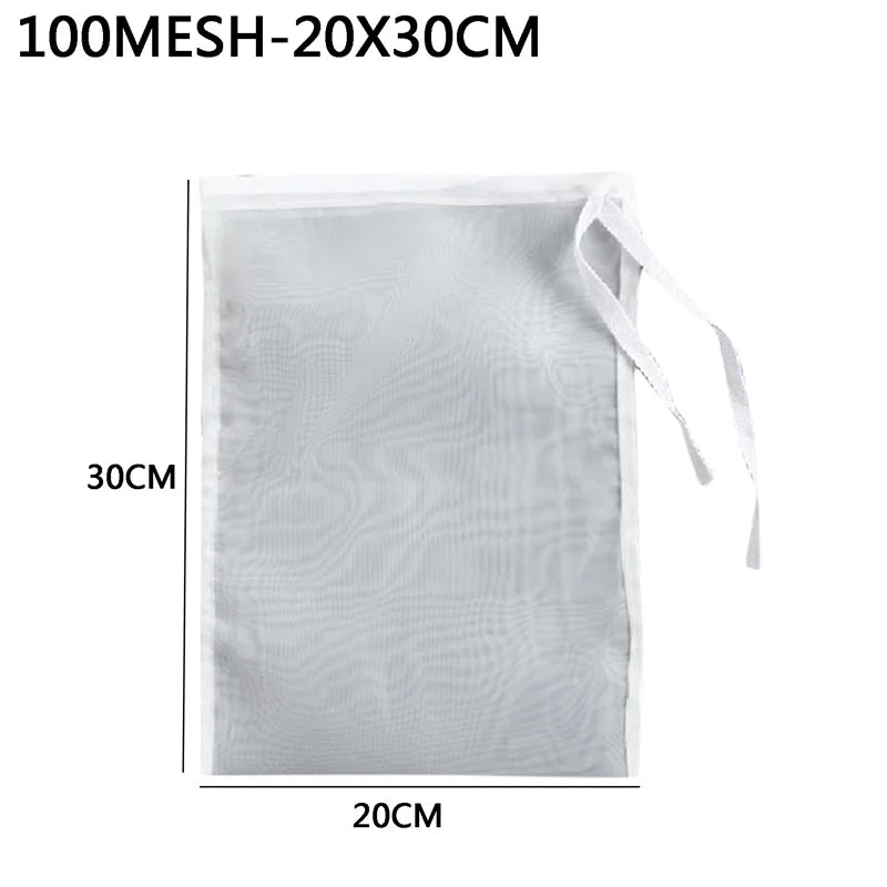 Nylon Filter Bags Vegetable Milk Strainer Sieve Drain