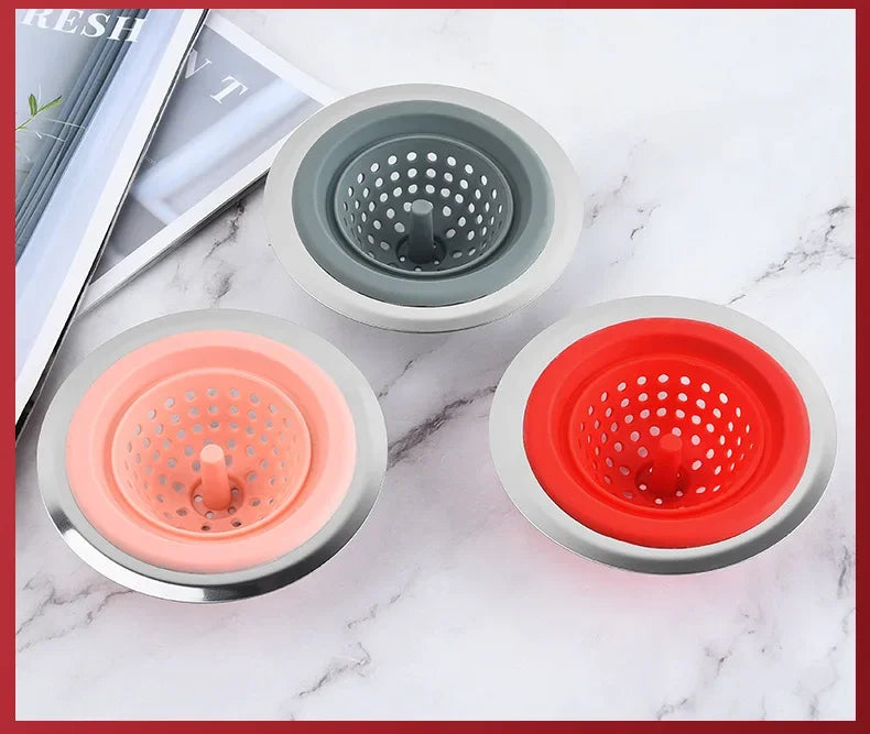Silicone Floor Drain Drains Filter Screen Anti Clogging