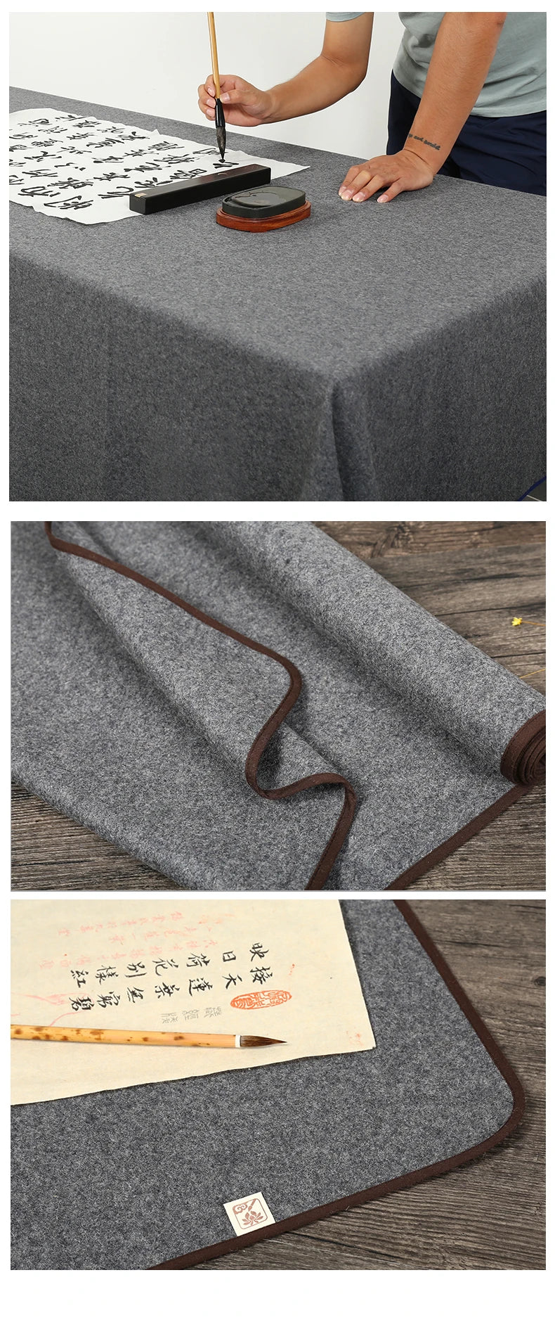 Washable Calligraphy Painting Wool Felt Pad Woolen Fiber